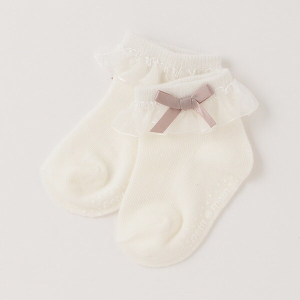 フリルリボンアンクルソックス