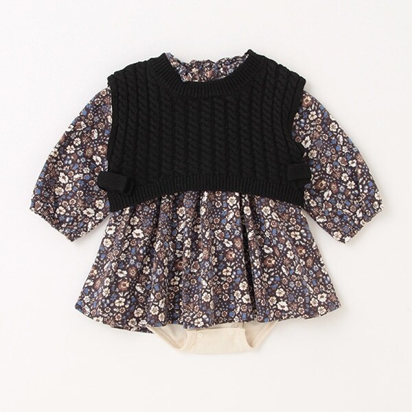 【リンク】ベストつきワンピセット(ベビーサイズ)