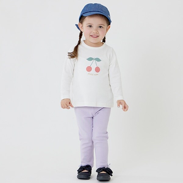 【プティプラ】GIRLS10分丈レギンス