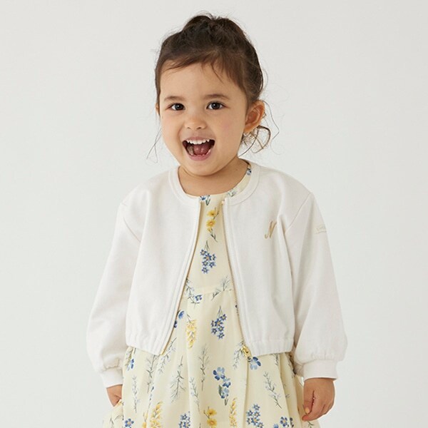 【吸水速乾/リンク】ショート丈ジップ羽織