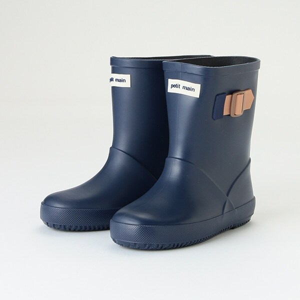 サイドベルトレインブーツ