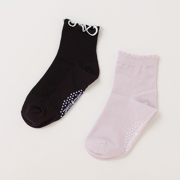 メロー/無地ソックス2P