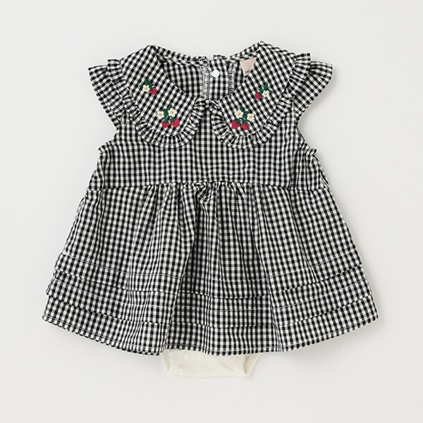 【リンク】イチゴ刺しゅうロンパース(ベビーサイズ)