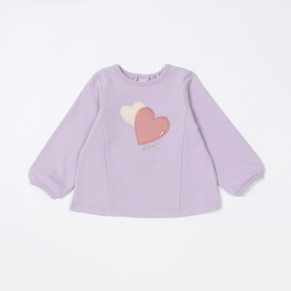 【リンク】ハートモチーフ長袖Tシャツ（キッズサイズ）