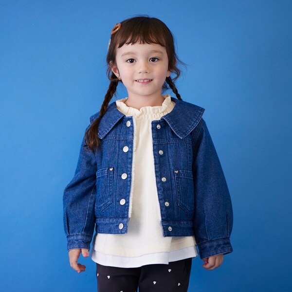 衿デニムジャケット