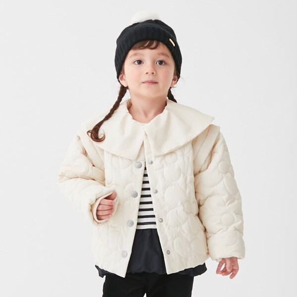 【リンク】お花キルティングジャケット（キッズサイズ）