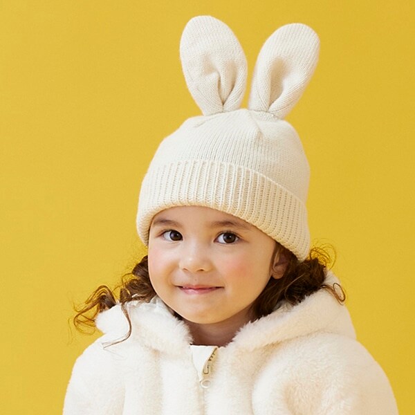 耳つきニットキャップ