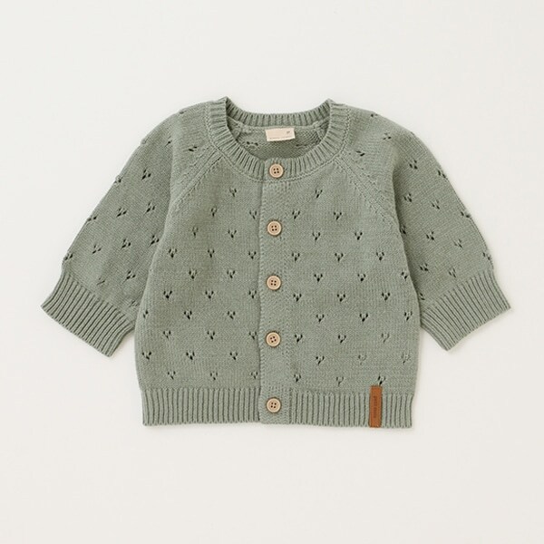 針抜きカーディガン