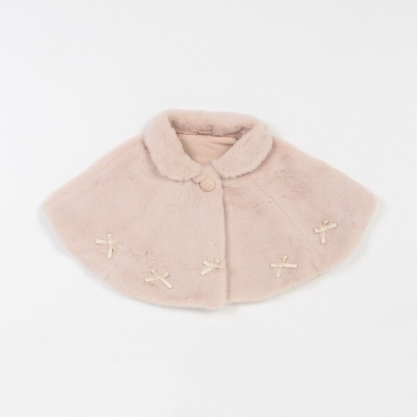 2WAY衿リボンファーケープ