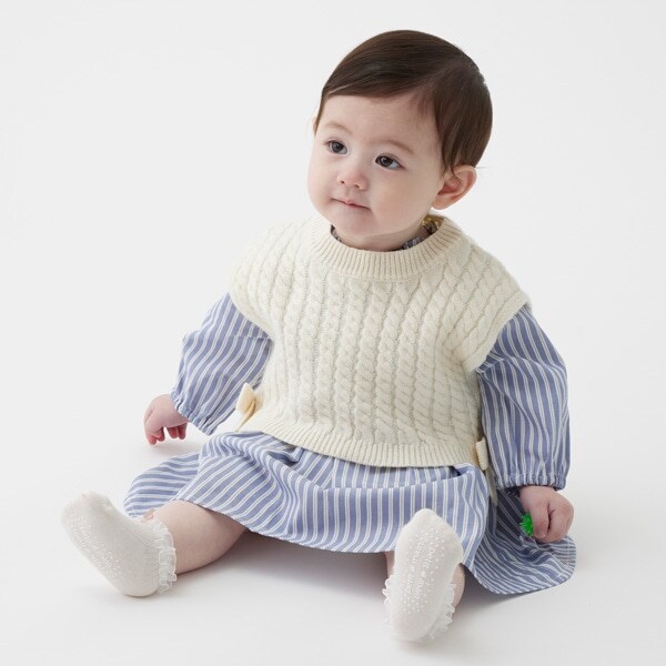 ニットベストつきワンピースセット