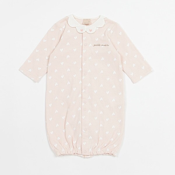 【弱酸性】ハート柄2WAYオール