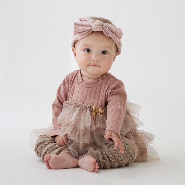 チュールティアードロンパース