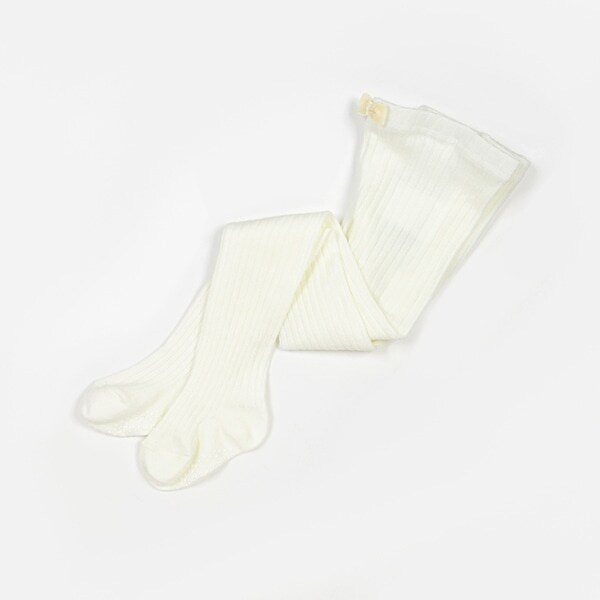 ウール混リブタイツ