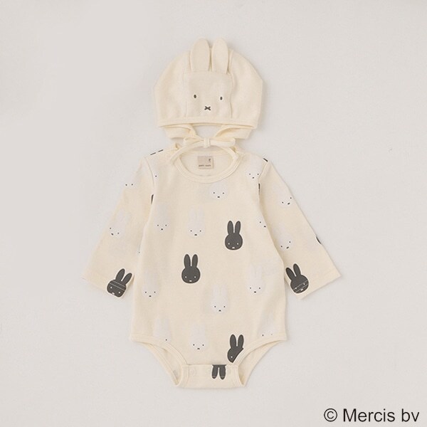 【dick bruna/シアバター】ロンパース・帽子セット