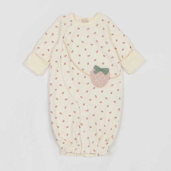 【抗菌防臭】イチゴポシェ2WAYオール