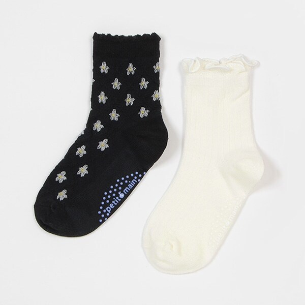 フラワー・フリルソックス2P