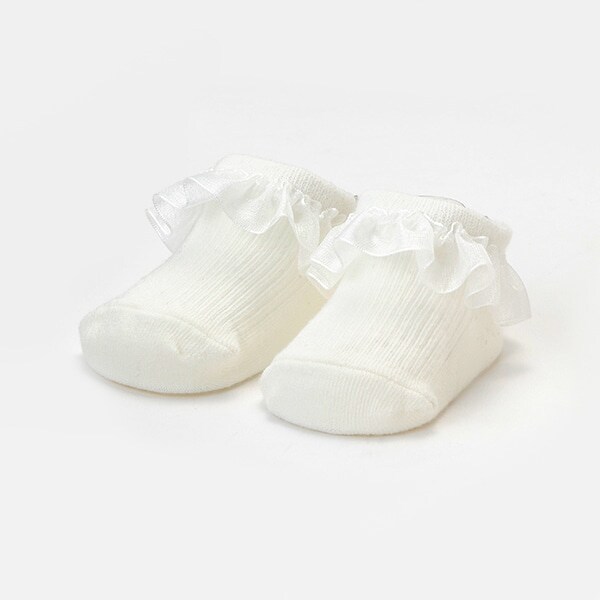 オーガンジーフリルカップソックス