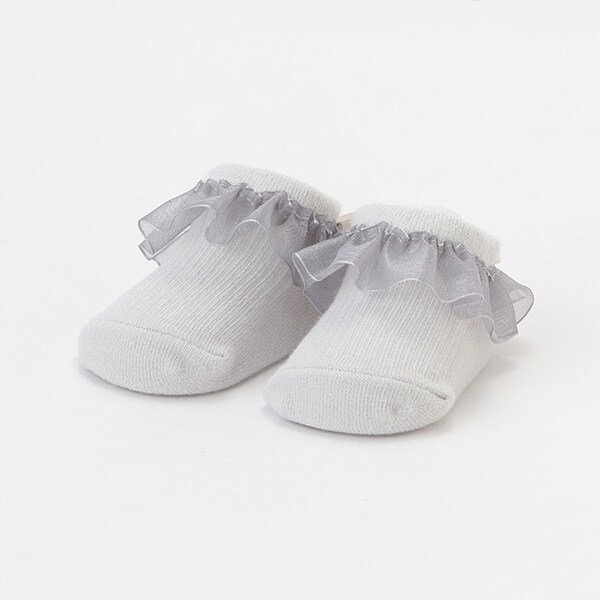 オーガンジーフリルカップソックス