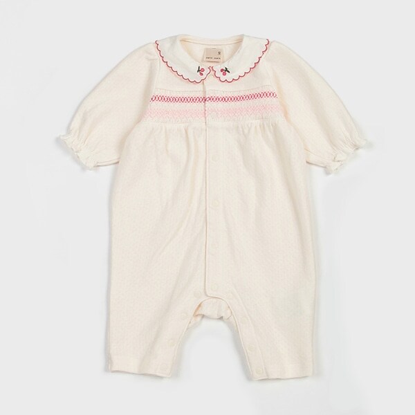 スモッキングカバーオール