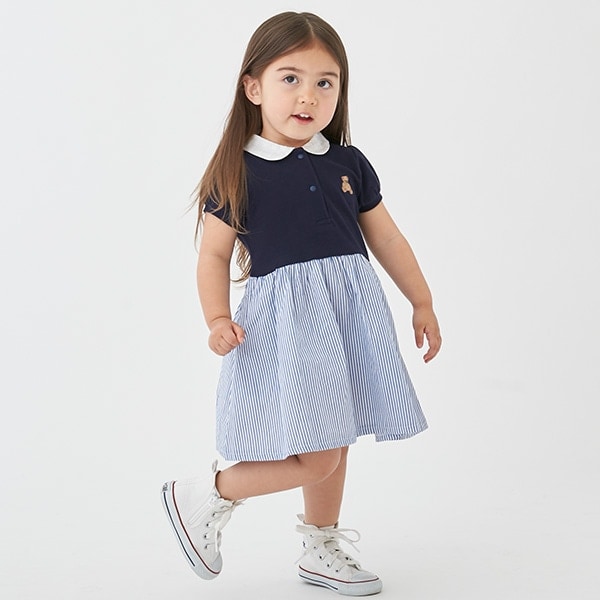 【リンク】くまポロワンピース(キッズ)