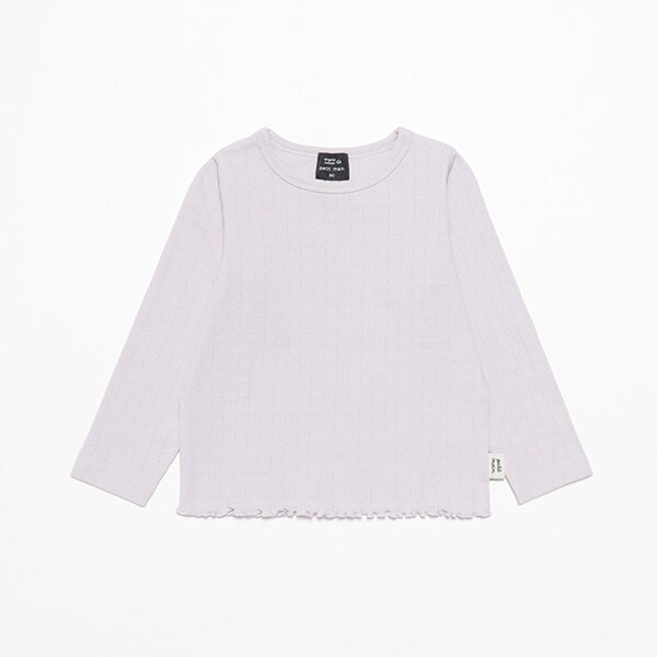 【オーガニック】ハート針抜き長袖T