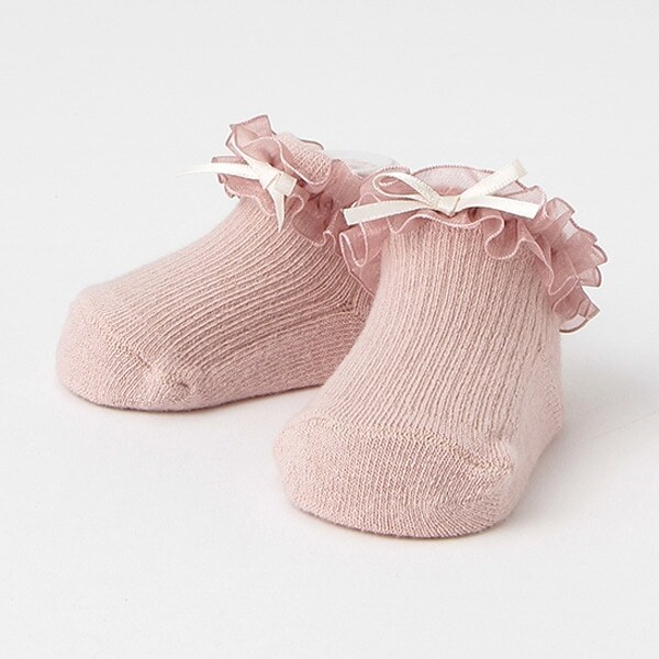 オーガンジーフリルカップソックス