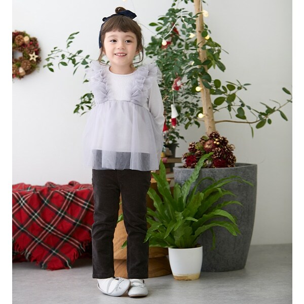 【リンク】コーデュロイストレートパンツ(キッズ)