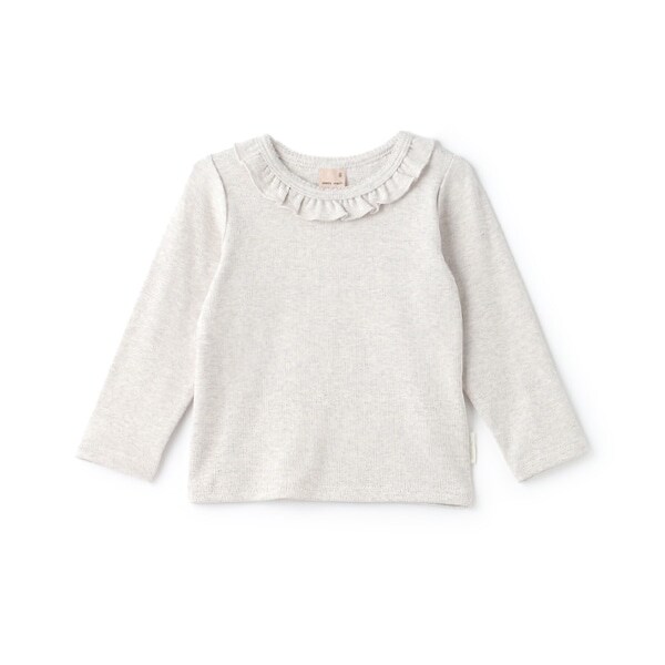 【フワもちっと】吸湿発熱ちびフリル長T