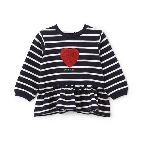 【リンク】ハートペプラムトレーナー(キッズ)