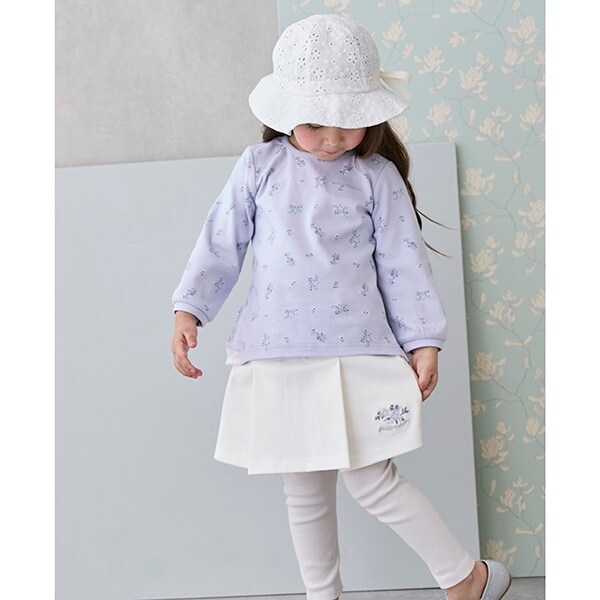 【リンク】花刺しゅうレギつきスカート(キッズ)