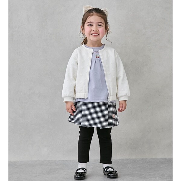 【リンク】花刺しゅうレギつきスカート(キッズ)