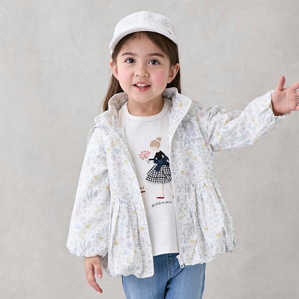 【撥水】ペプラムウィンブレ