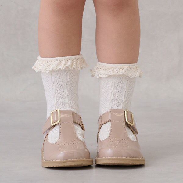 レースつきクルーソックス