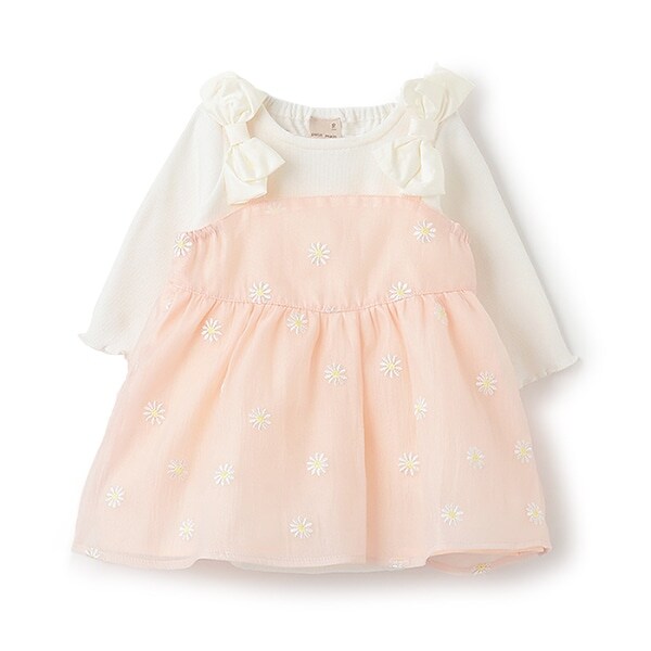 【リンク】花刺しゅうワンピロンパース