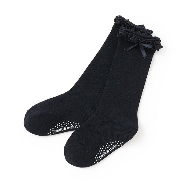 入卒リボン付きハイソックス