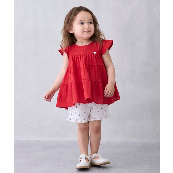 【プティプラ】フリルショートパンツ