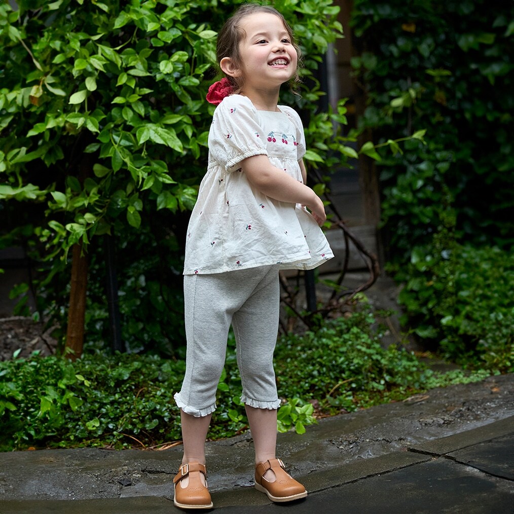 【接触冷感】7分フリルレギンス