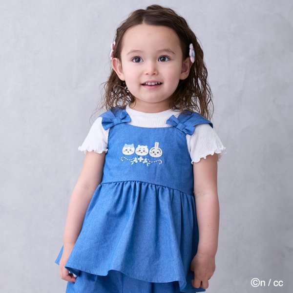 【ちいかわ】刺しゅうペプラムブラウス