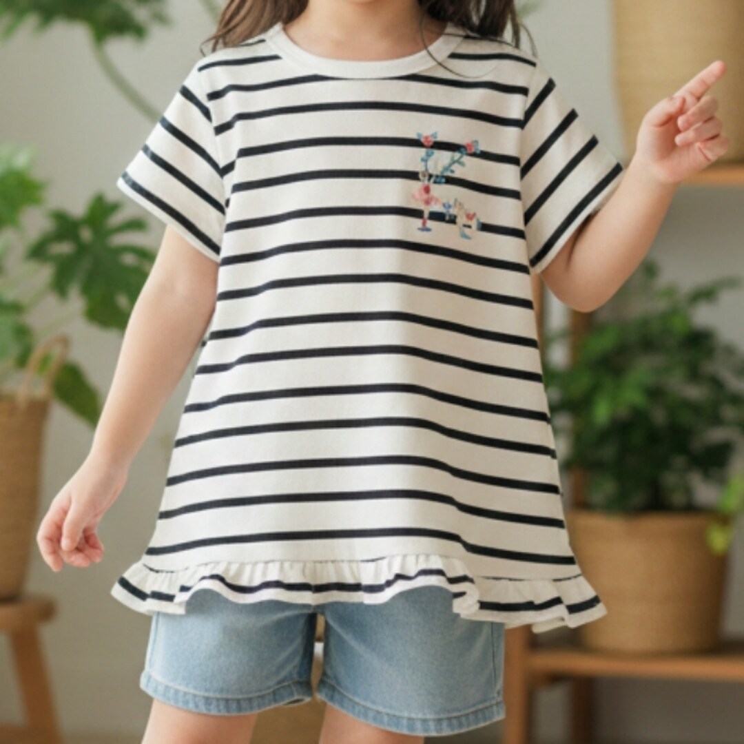 【プティプラ】アルファベットTシャツ