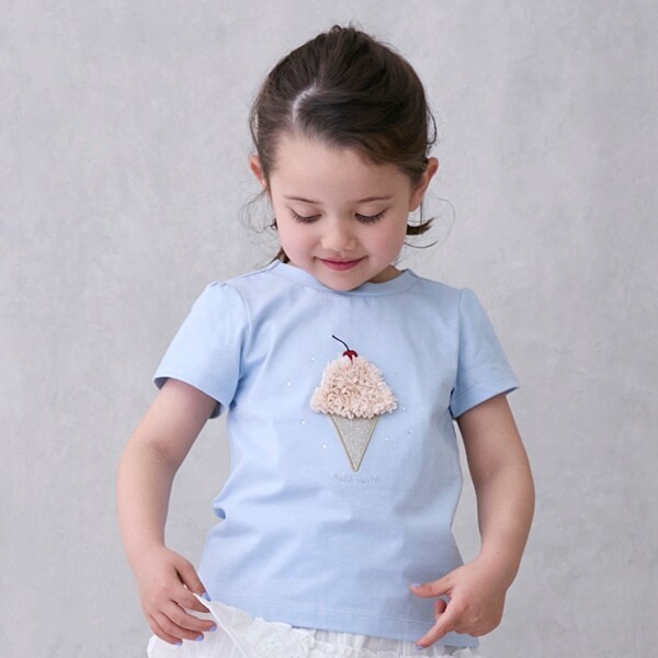 【防汚/リンク】キラキラモチーフTシャツ