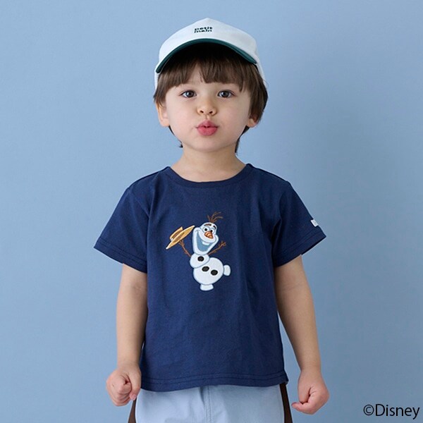 【Disney】オラフアップリケTシャツ