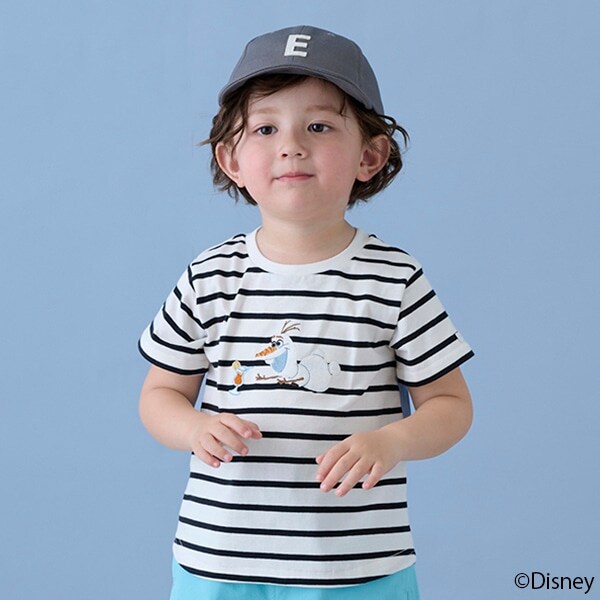 【Disney】オラフアップリケTシャツ