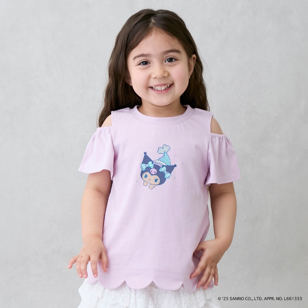 【サンリオキャラクターズ】肩あきグラフィックTシャツ