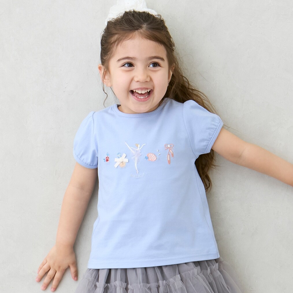 【接触冷感】バレエモチーフTシャツ