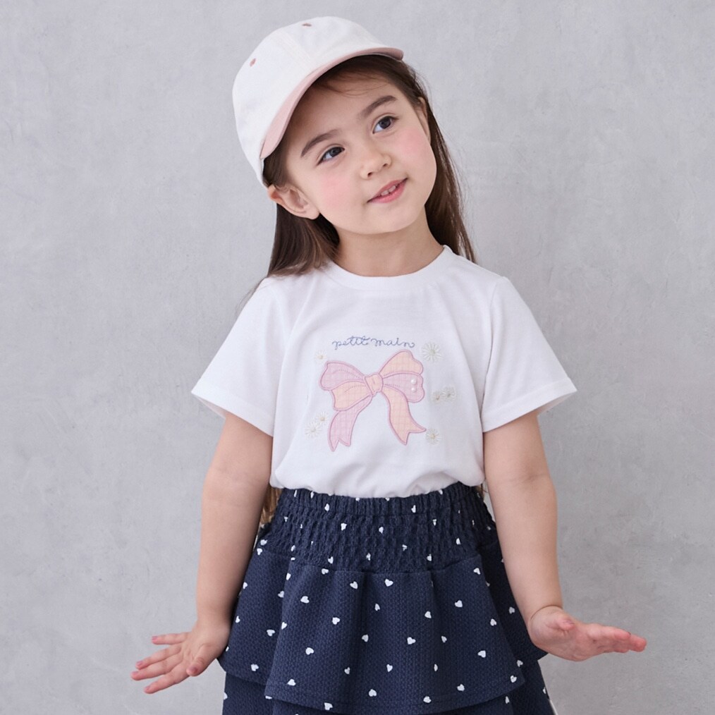 【接触冷感】【WEB限定特別価格】モチーフ半袖Tシャツ