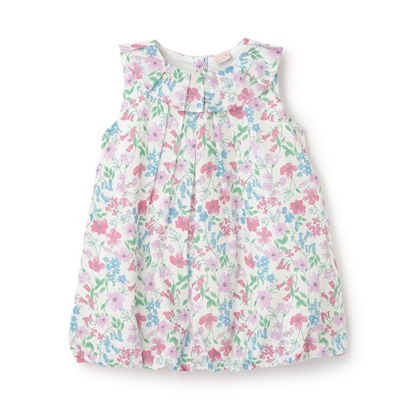 花柄バルーンワンピース