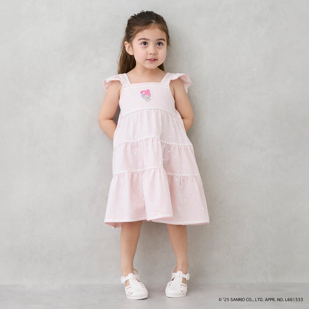 【サンリオキャラクターズ】カットティアードワンピース