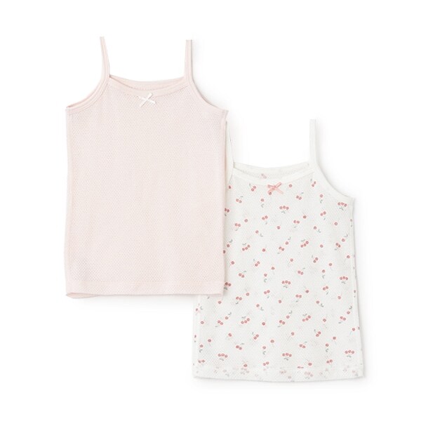 【弱酸性】メッシュキャミ肌着2P