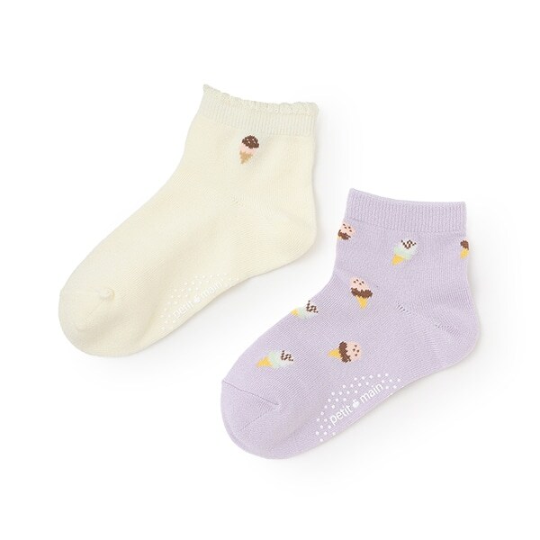 GIRLS接触冷感ソックス2P