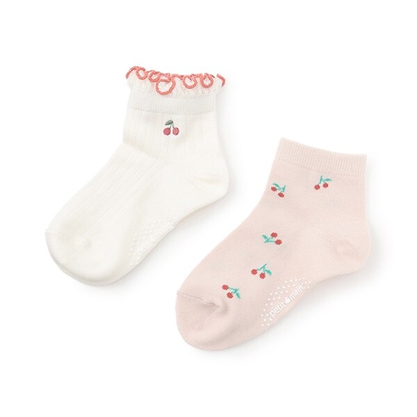 GIRLS吸水速乾ソックス2P